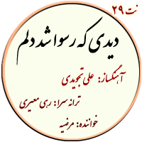 نت29. دیدی که رسوا شد دلم
